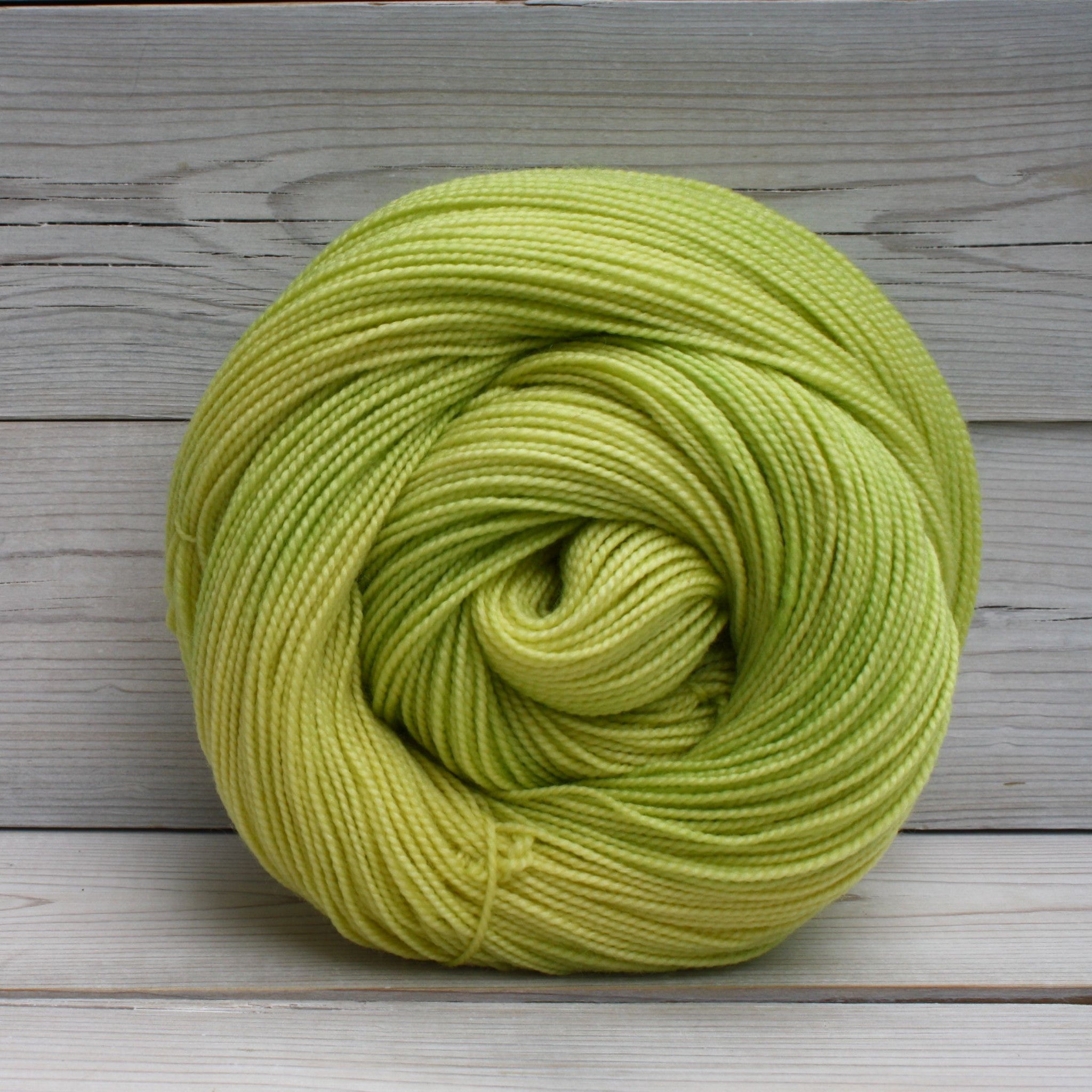 Luna Grey Fiber Arts Celeste Yarn | Colorway: Lemon Lime