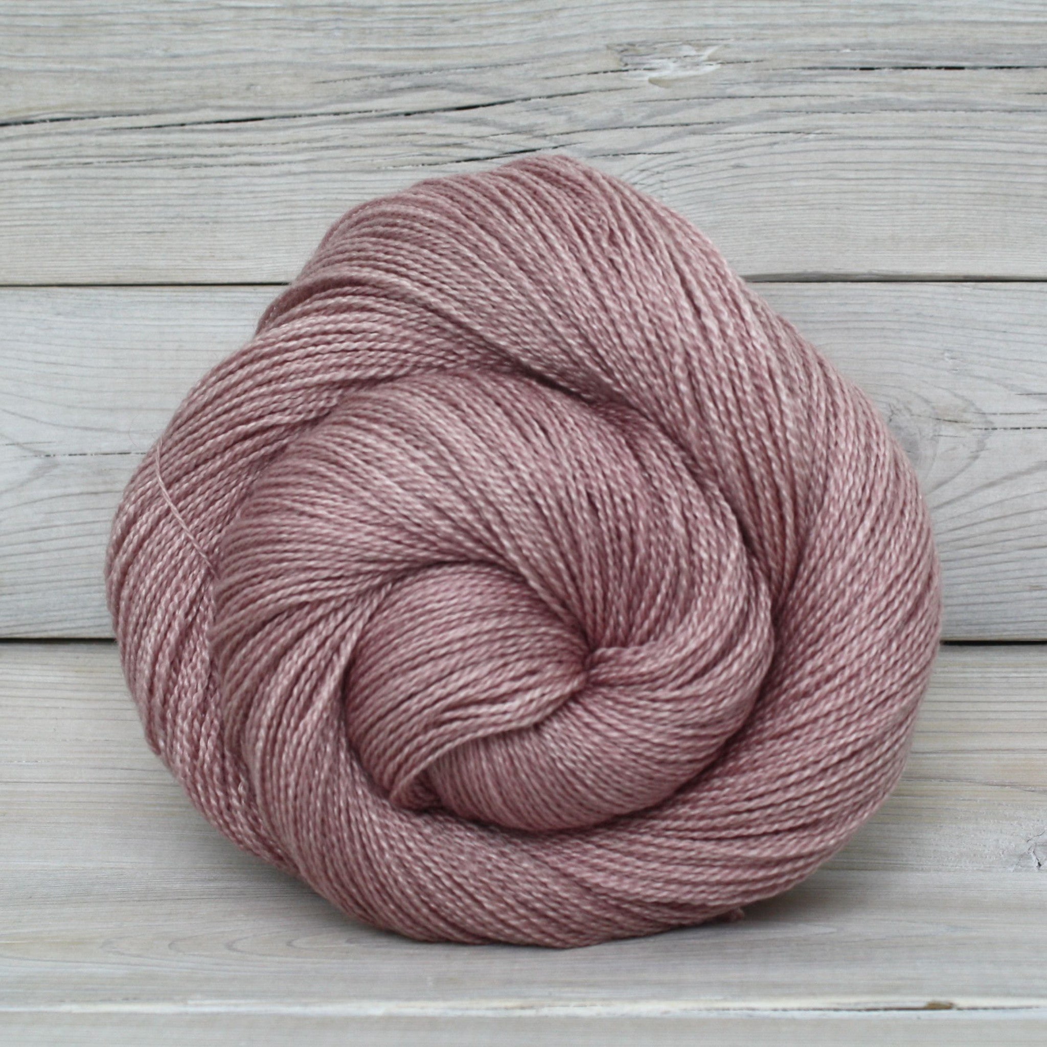 Luna Grey Fiber Arts Starbright Yarn | Colorway: Tea Rose